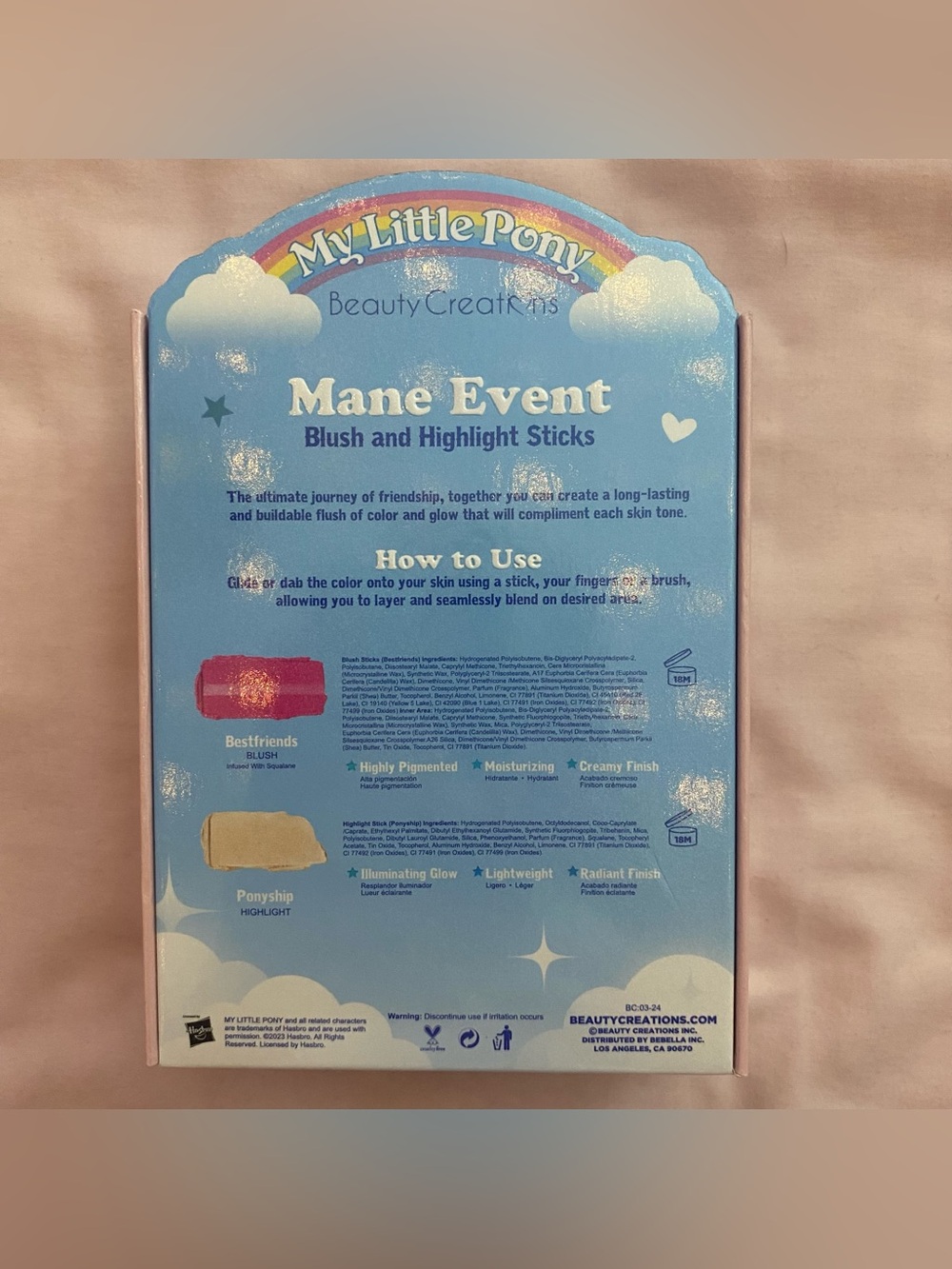 NWT Beauty Creations x My Little Pony Mane Event Makeup Lot - Picture 8 of 12